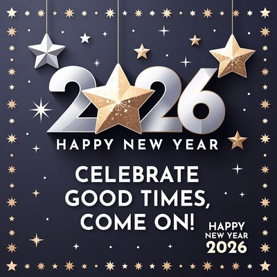 Happy New Year 2026 Illustration