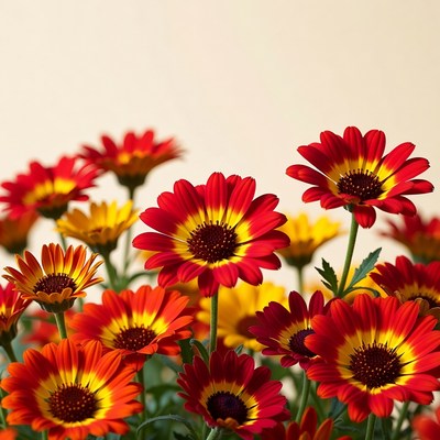 Vibrant Red Gerbera Daisies Bouquet