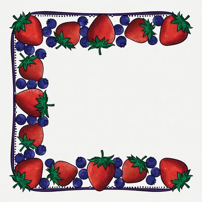 Strawberry Blueberry Fruit Border
