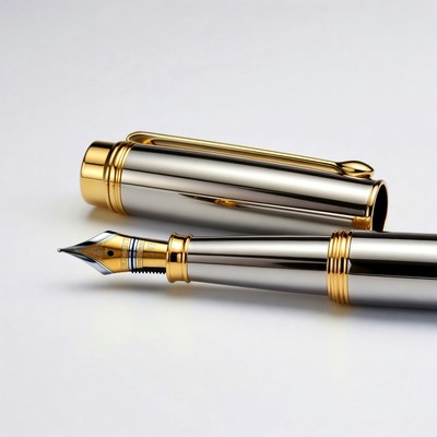 Open Gold Fountain Pen