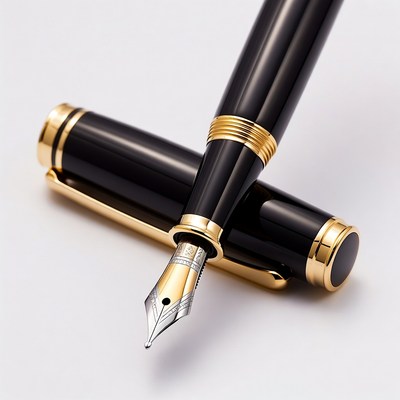 Black and Gold Fountain Pen