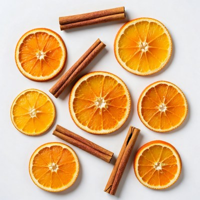 Orange Slices and Cinnamon Sticks