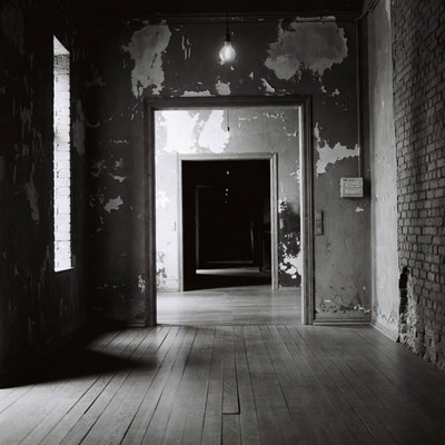 Abandoned Room with Open Doorway