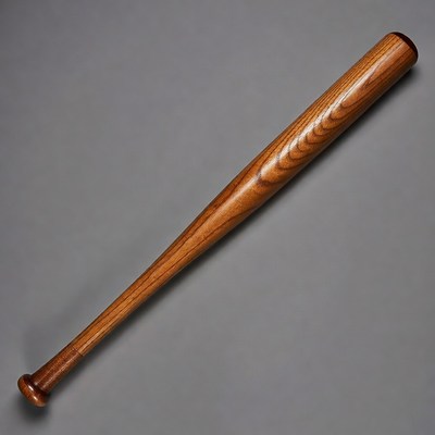 Wooden Baseball Bat Isolated