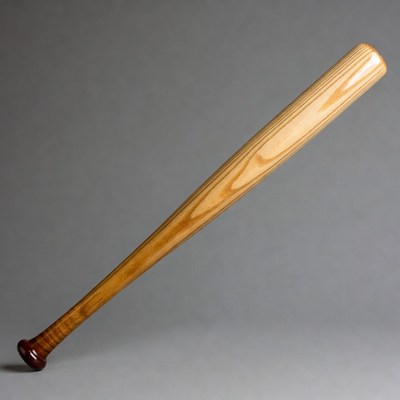 Wooden baseball bat isolated