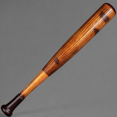 Wooden baseball bat isolated