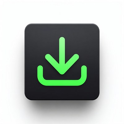 Green Download Icon