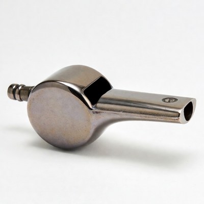 Shiny Metal Coach Whistle