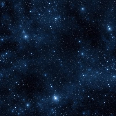 Starry Night Sky with Nebulae