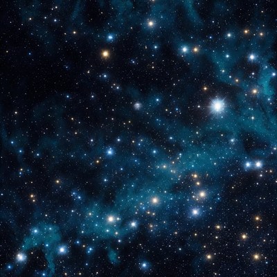 Vibrant Starry Nebula in Deep Space