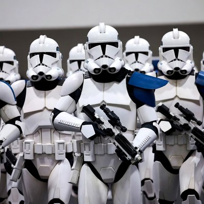 Stormtroopers in Blue Shoulder Pauldrons