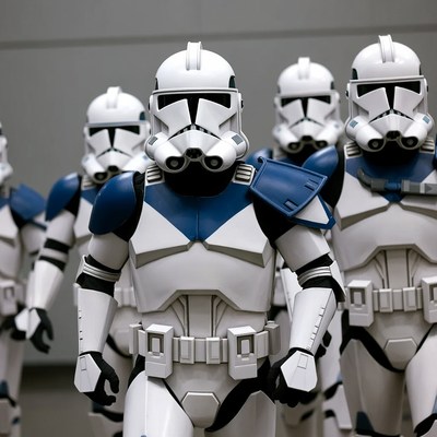 Group of ARC Troopers Marching