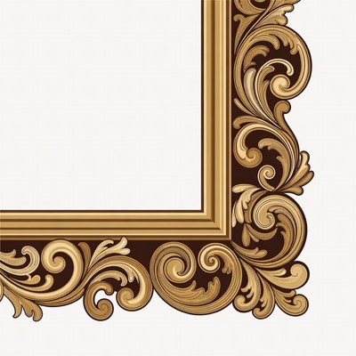 Ornate Gold Picture Frame