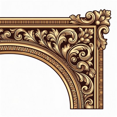 Ornate Gold Frame Border