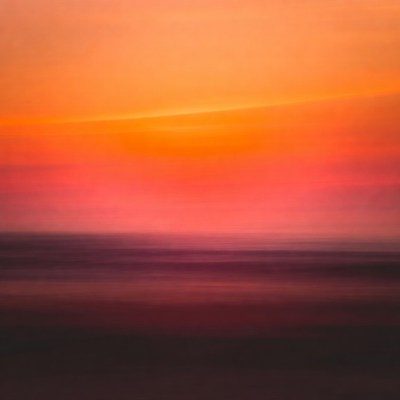 Vibrant Orange Sunset Sky