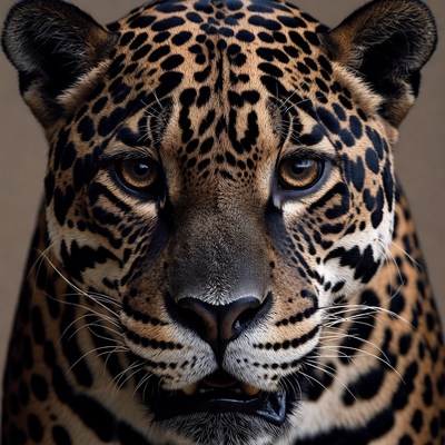 Jaguar close-up portrait