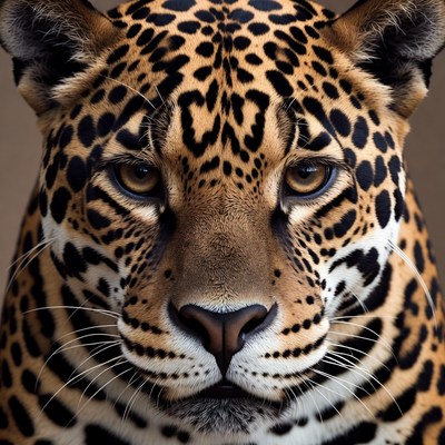 Close-up Jaguar Face
