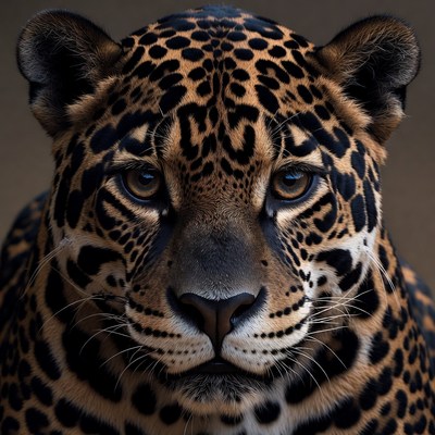 Close-up Jaguar Portrait