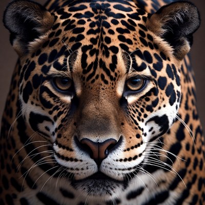 Close-up Jaguar Portrait