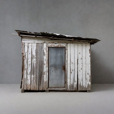 Old weathered wooden shed