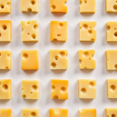 Swiss Cheese Cubes Grid