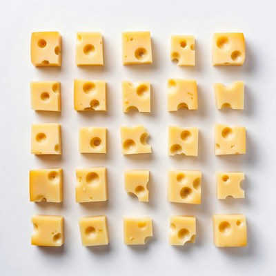 Swiss Cheese Cubes Grid
