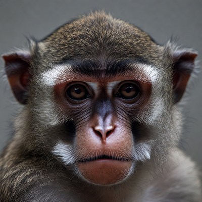Close-up of vervet monkey face