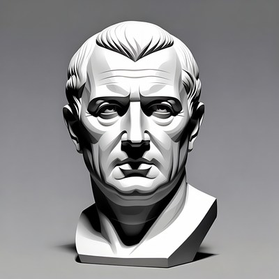 Julius Caesar Bust Sculpture