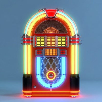 Retro Neon Jukebox