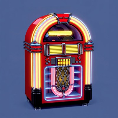 Retro Neon Jukebox