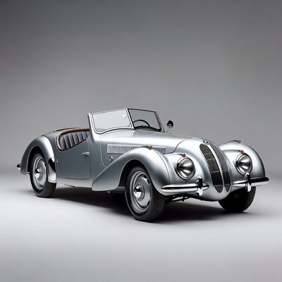 Silver BMW 328 Roadster