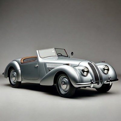 Silver BMW 328 Roadster