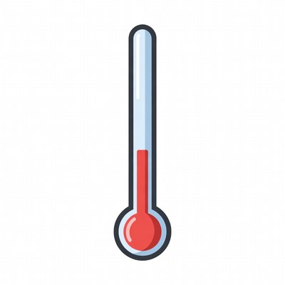 Red Thermometer Icon