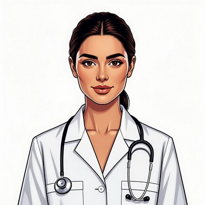 Female doctor with stethoscope