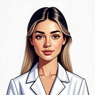 Beautiful woman in white blazer