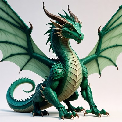 Green Dragon Illustration