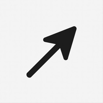 Black upward arrow icon
