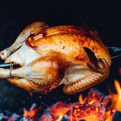 Roasted Chicken on Grill