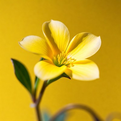 Yellow Flower on Yellow Background
