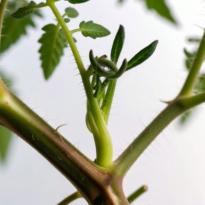 Tomato Plant Young Shoots