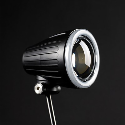 Black Bike Spotlight Lamp