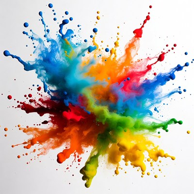 Colorful Paint Splash Explosion