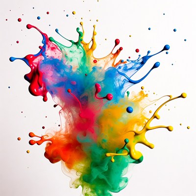 Colorful Paint Splash Explosion