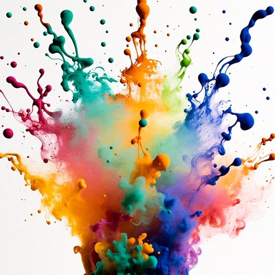Colorful Paint Splash Explosion