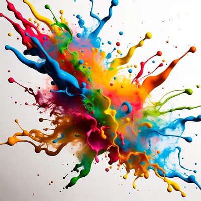 Colorful Paint Splash Explosion