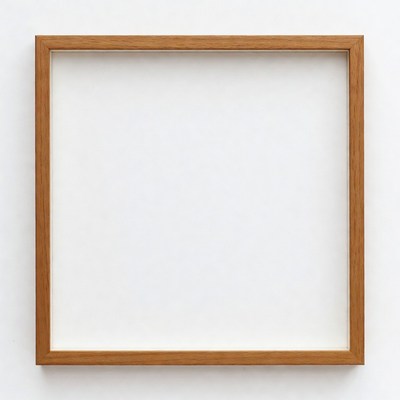 Empty Wooden Picture Frame