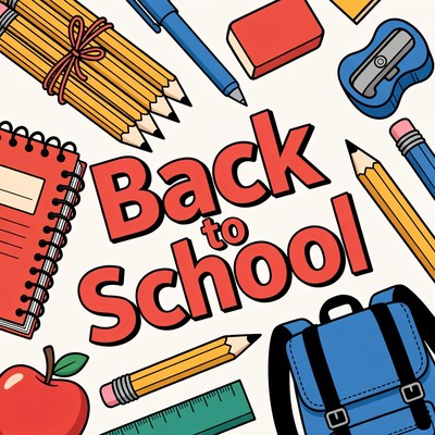 Back to School Supplies Illustration
