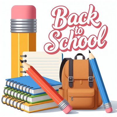 Back to School Supplies Illustration