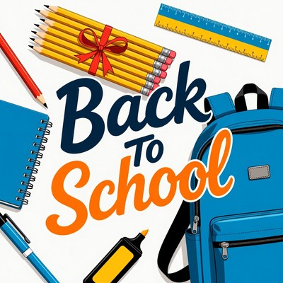 Back to School Supplies Illustration