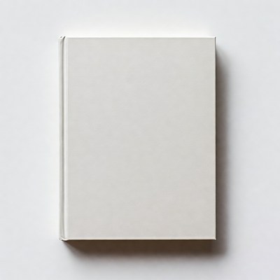 Blank White Hardcover Book